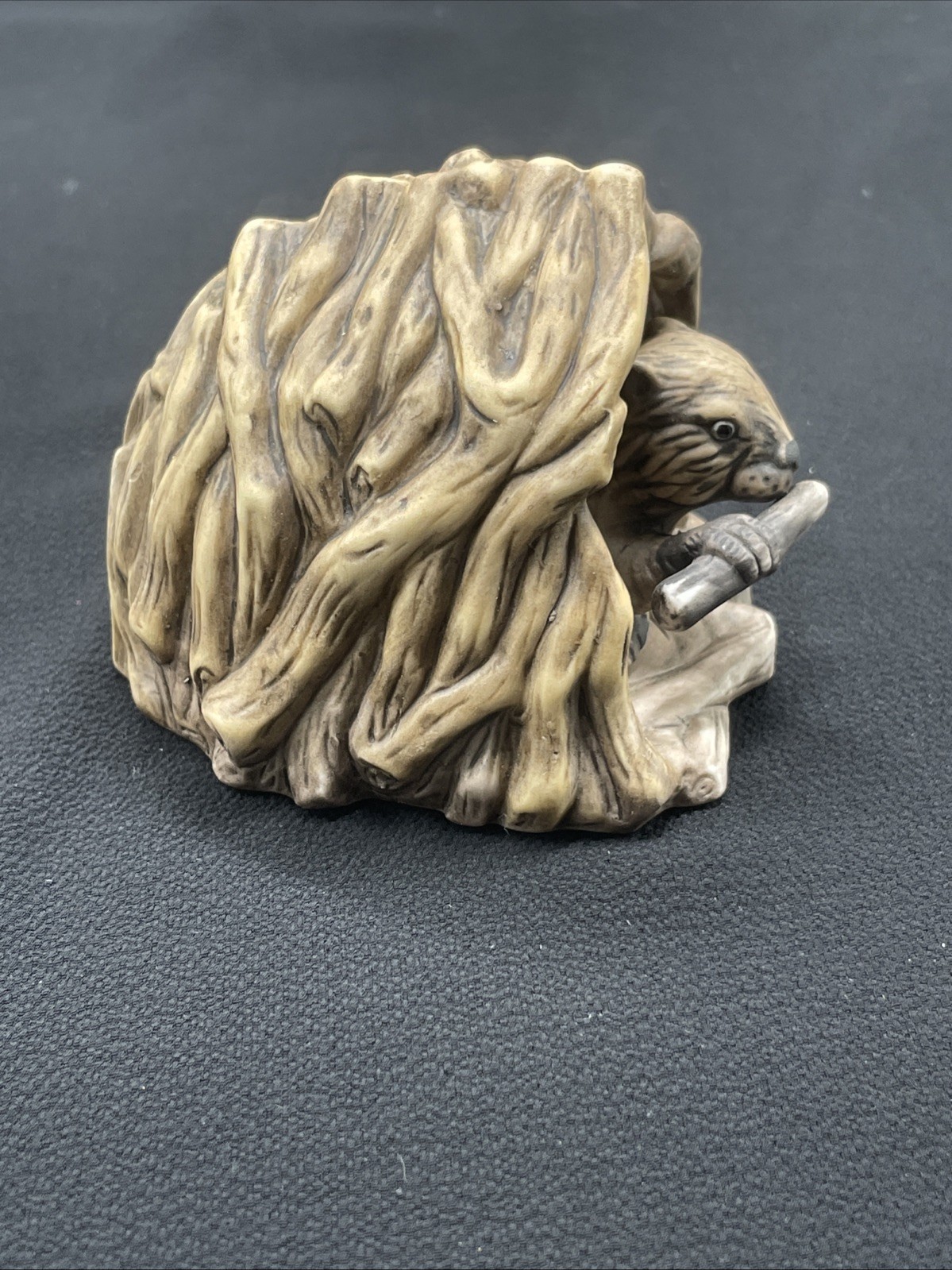 Franklin Mint 1984 Woodland Surprises BEAVER Hand Painted Jacqueline B Smith