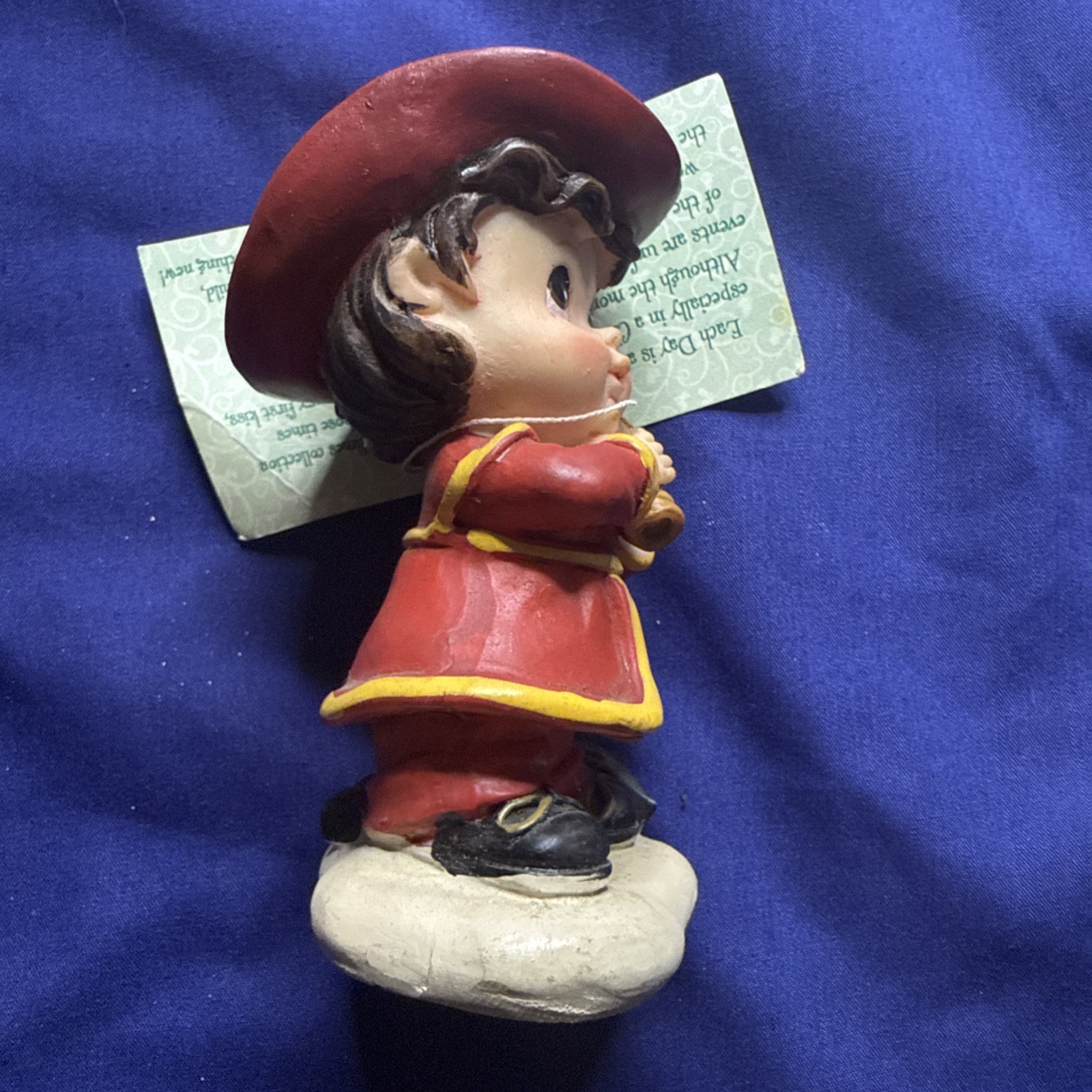 Tender Times Vintage Firefighter Boy Figurine Porcelain Fireman Statue
