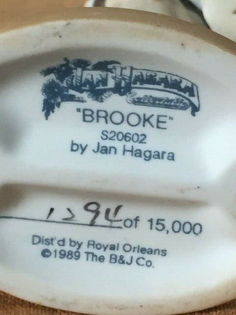 Jan Hagara Porcelain Figurine – BROOKE – Bunny – 1988 – #1294/15000 – Mint