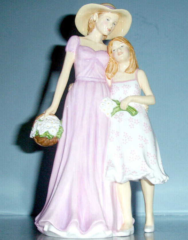 Royal Doulton Togetherness 5589 Mothers Day 2013 Figure Mom/Daughter Signed New
