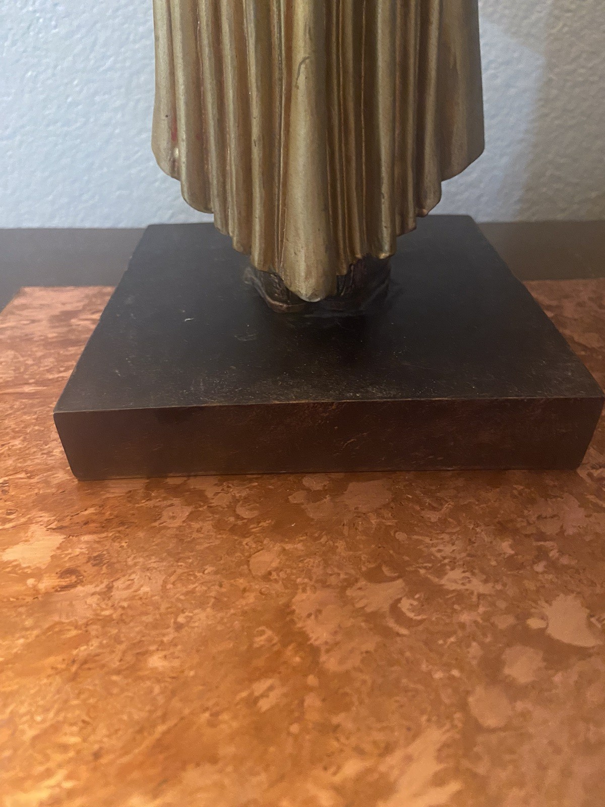 Art Deco Egyptian Winged Goddess Standing Statue Figure Resin? Isis Cleopatra