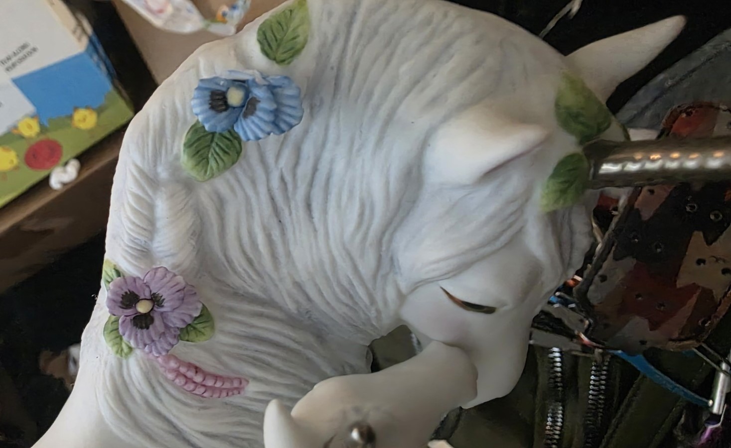 Love’s Devotion Mother/Child Porcelain Unicorn Figurine 1990 Princeton Gallery