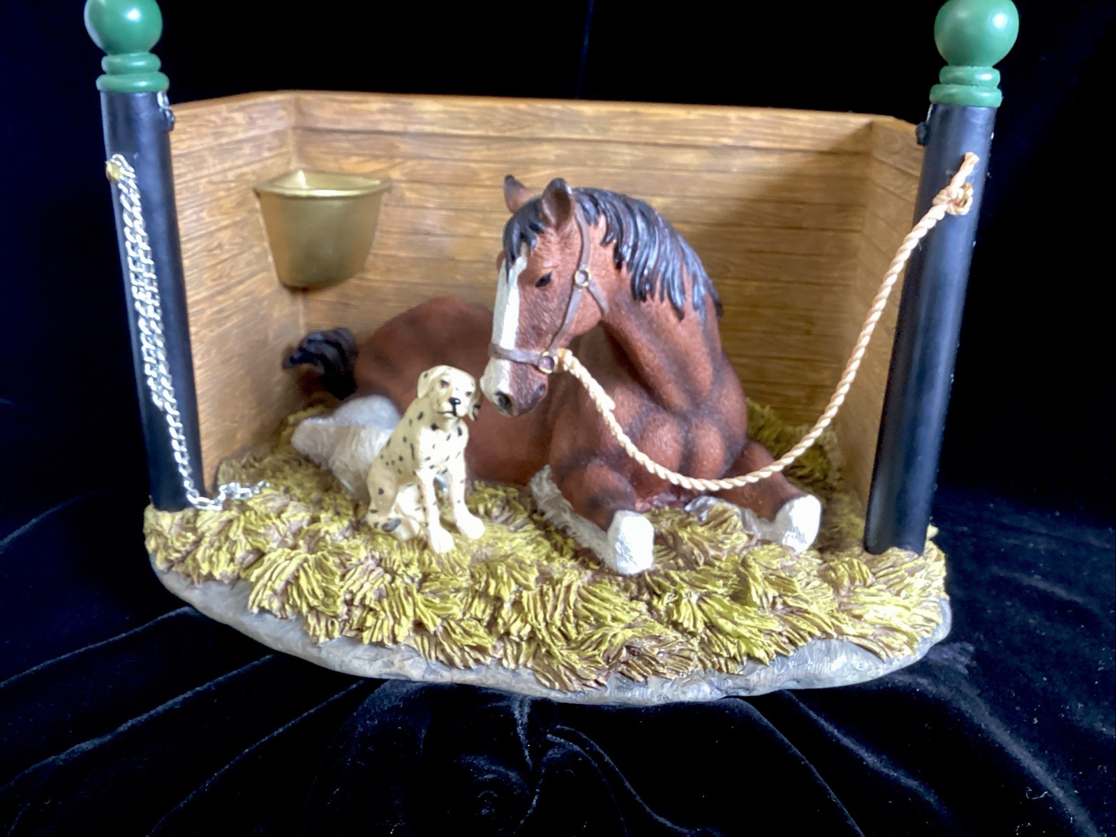 The Clydesdale Collection Anheuser-Busch “Pals” Figurine CLYD2 1998 8 X 6”
