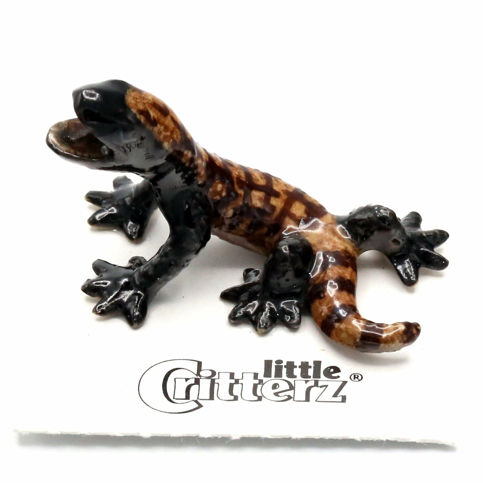 Little Critterz Lizard – Gila Monster “Arizona” – miniature porcelain figurine