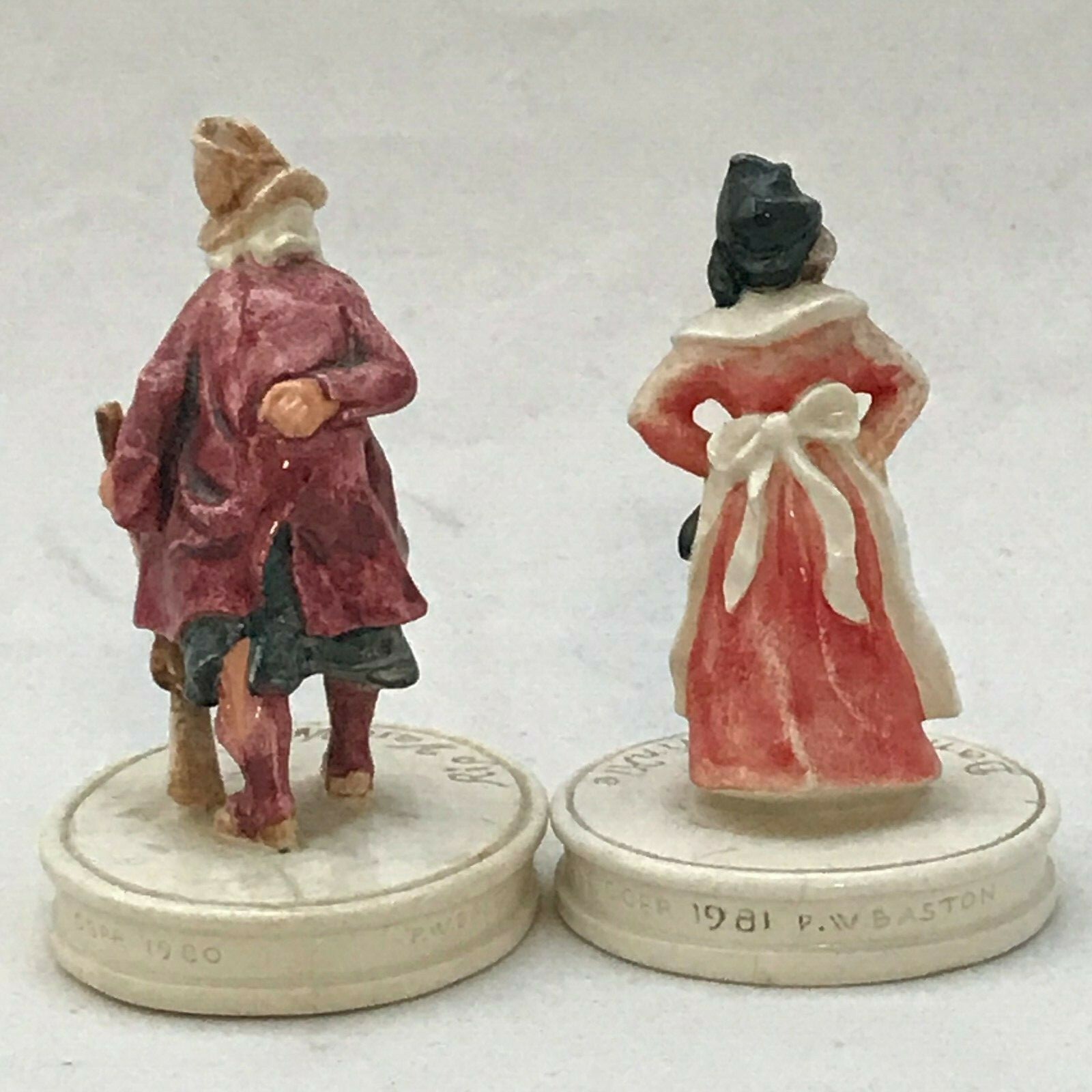 Sebastian Miniatures Set Dame & Rip Van Winkle Collector Society PW Bastion