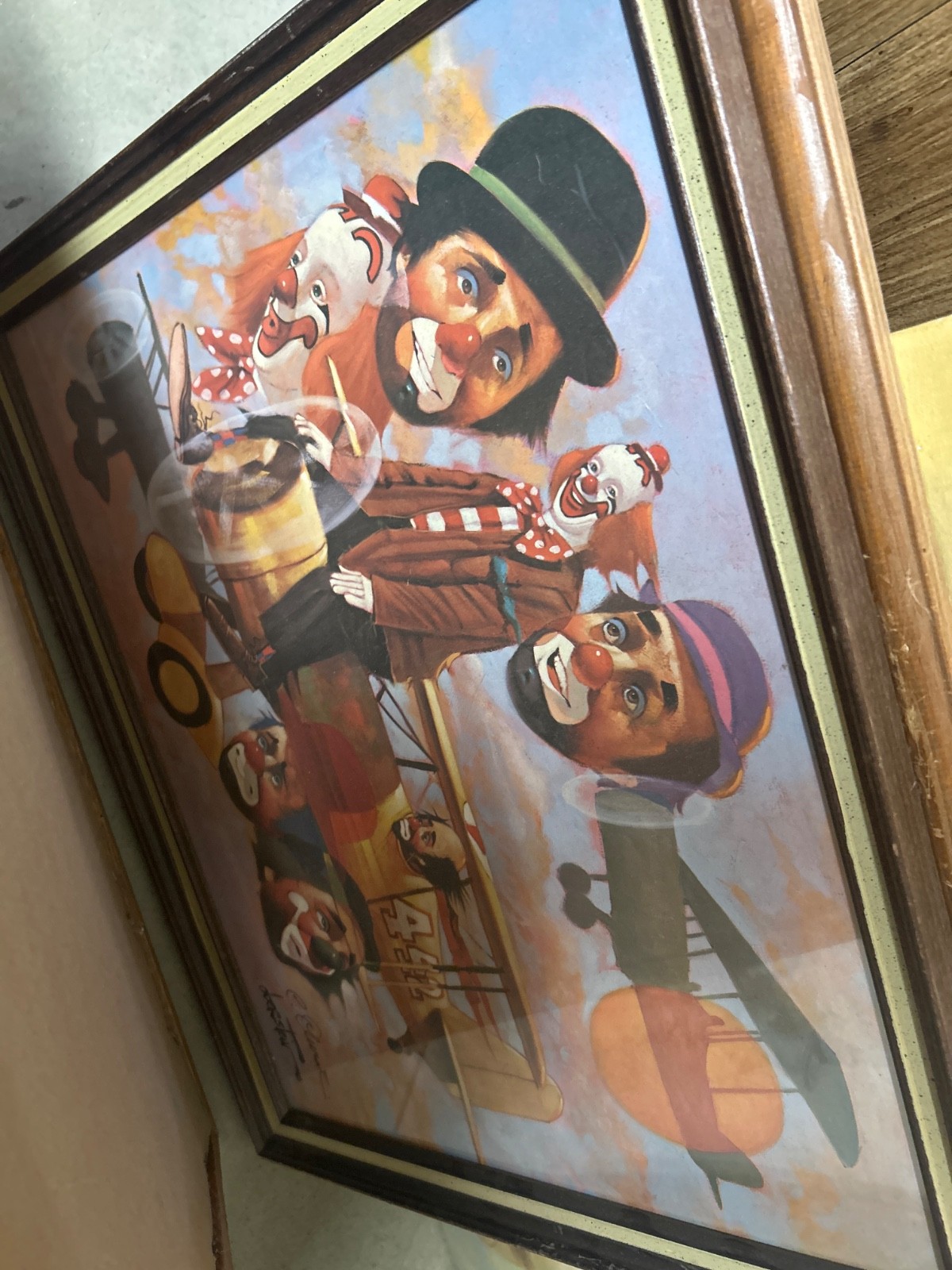 obstein clown painting and dolls