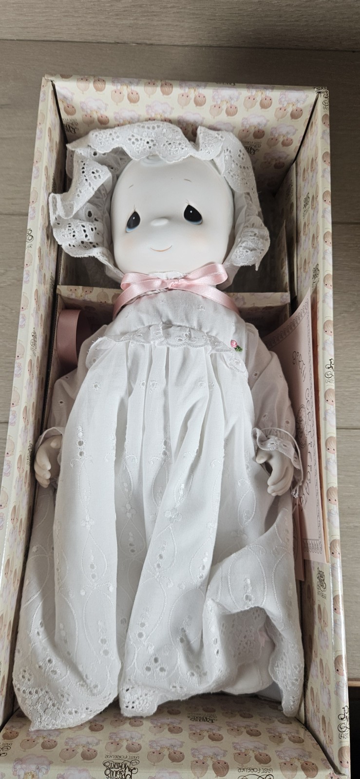 Precious Moments KATIE LYNNE Doll 1983 With Box Enesco Jonathon & David #E-0539