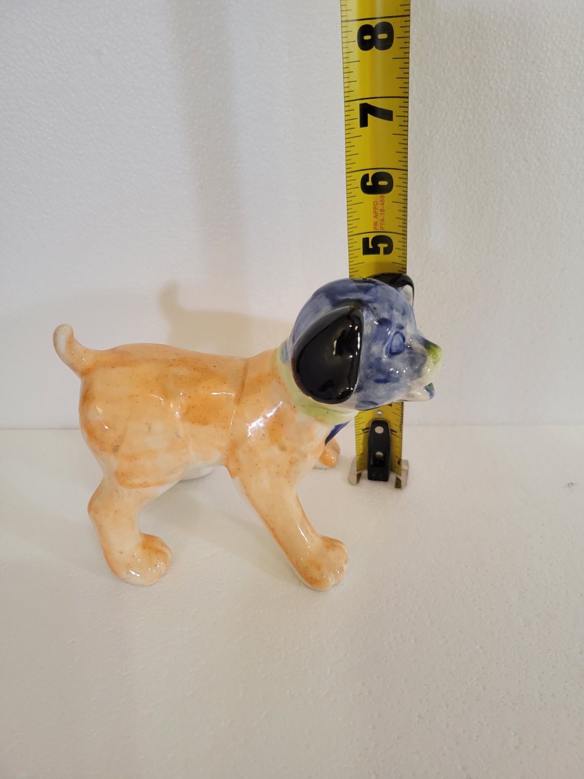 Vintage Brown Puppy Dog Ceramic Mold Painted Hobbyist Piece