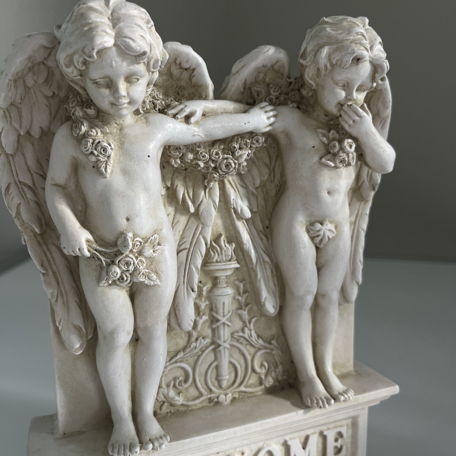 Angel Statue wall hanging welcome sign
