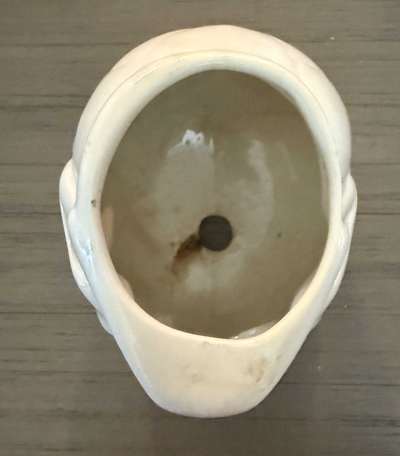 Ceramic Skeleton Head. 4 1/2 Inches Wide and 4 Inches Tall. Great Condition
