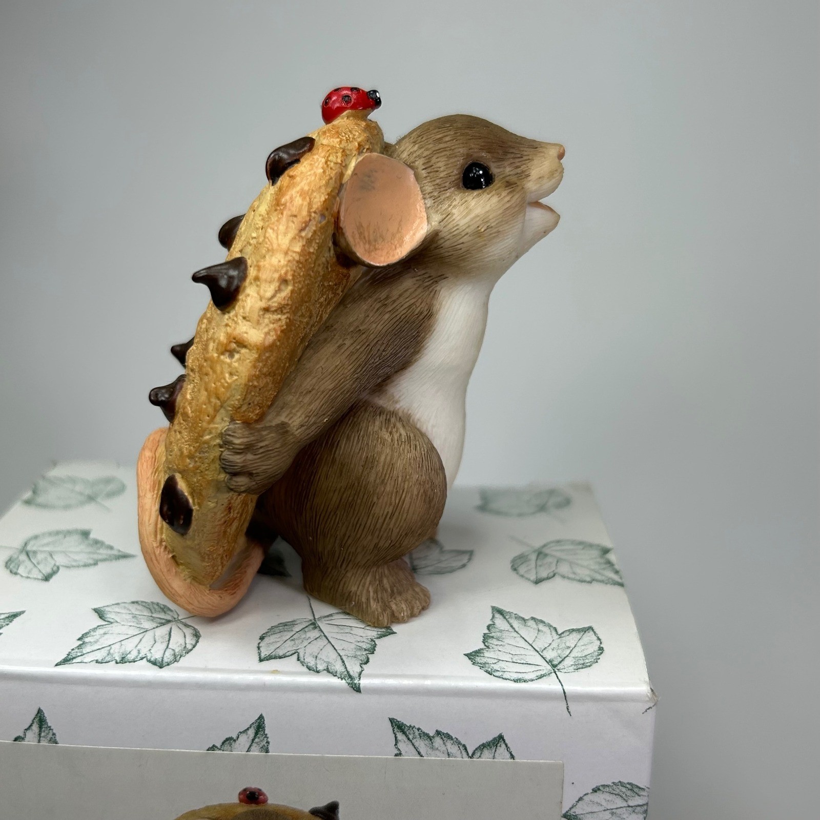 Enesco Charming Tails Cookie What Cookie Mouse Figurine 4033028 2013 Event COA