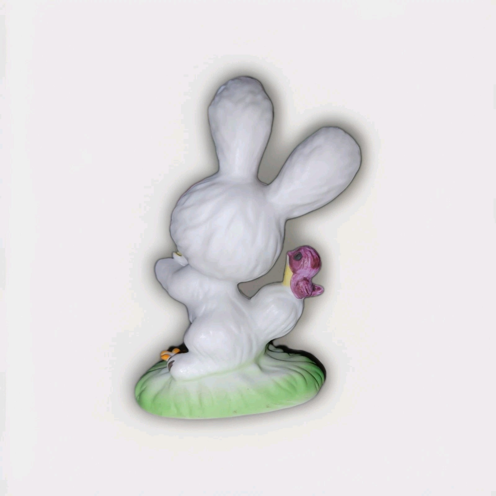 Vintage Lefton Korean Easter Bunny Porcelain Figurine Rabbit Holiday
