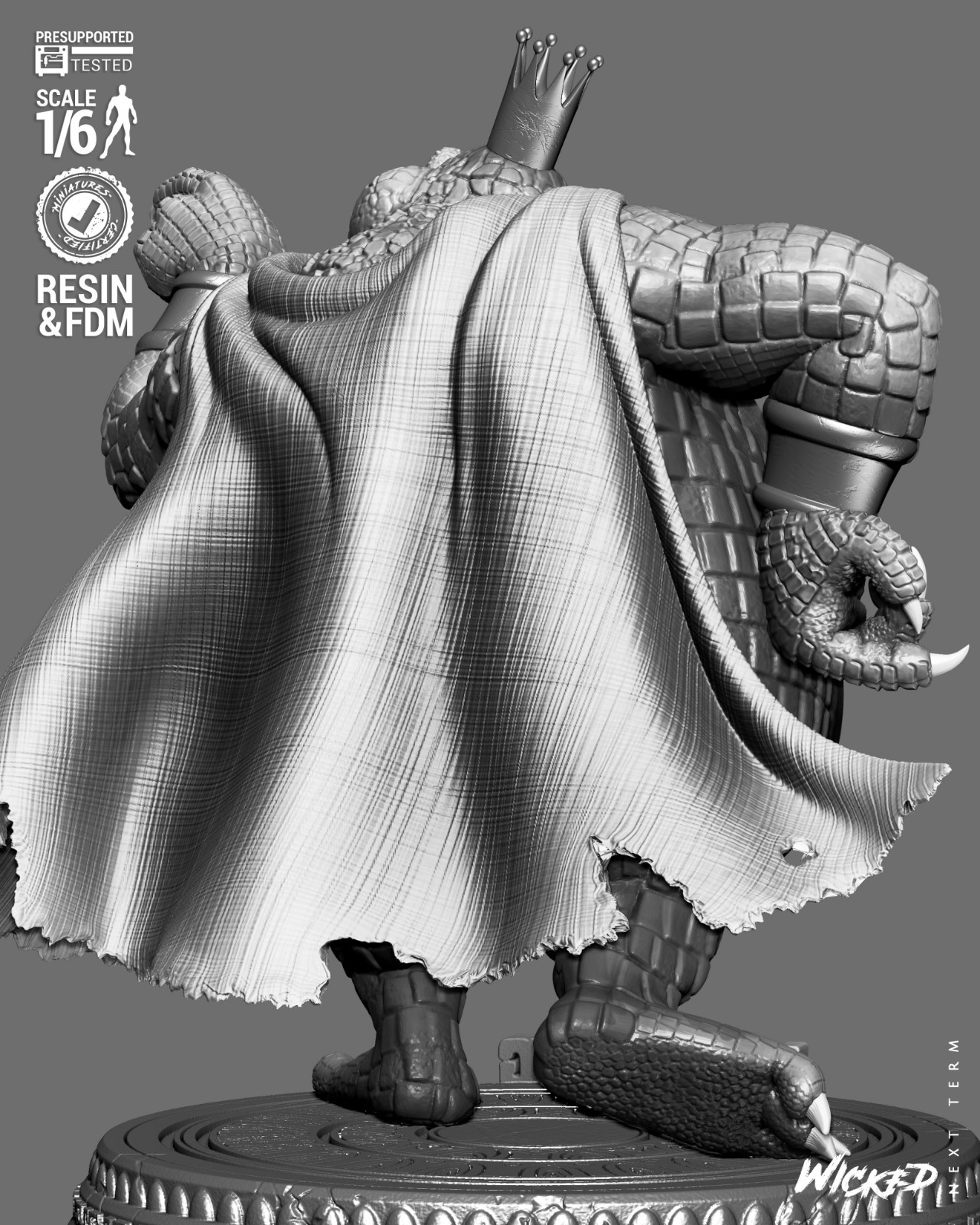 King K. Rool – DK Country – 1/6 Scale Statue 3D Print Model Kit Unpainted