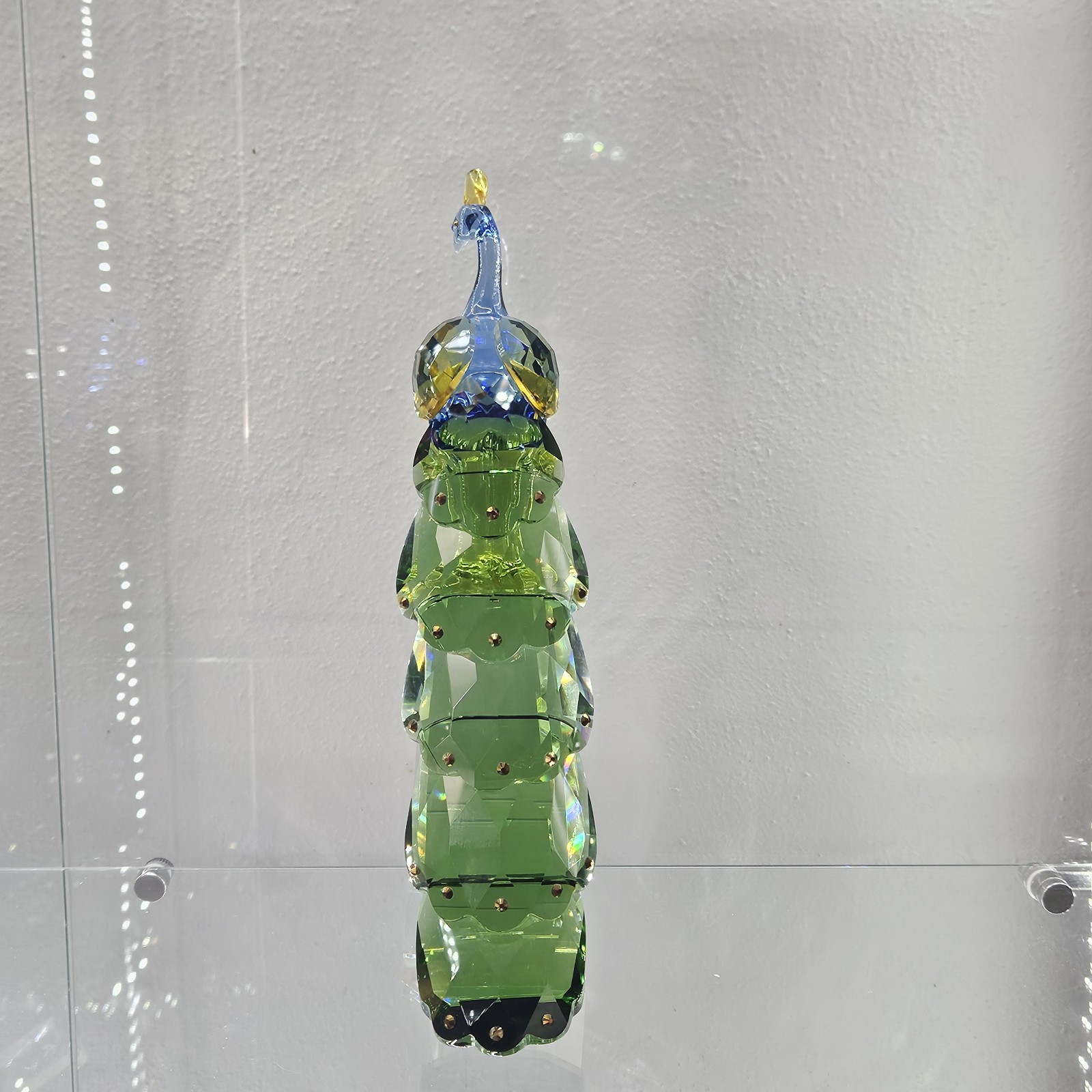 crystal peacock figurine