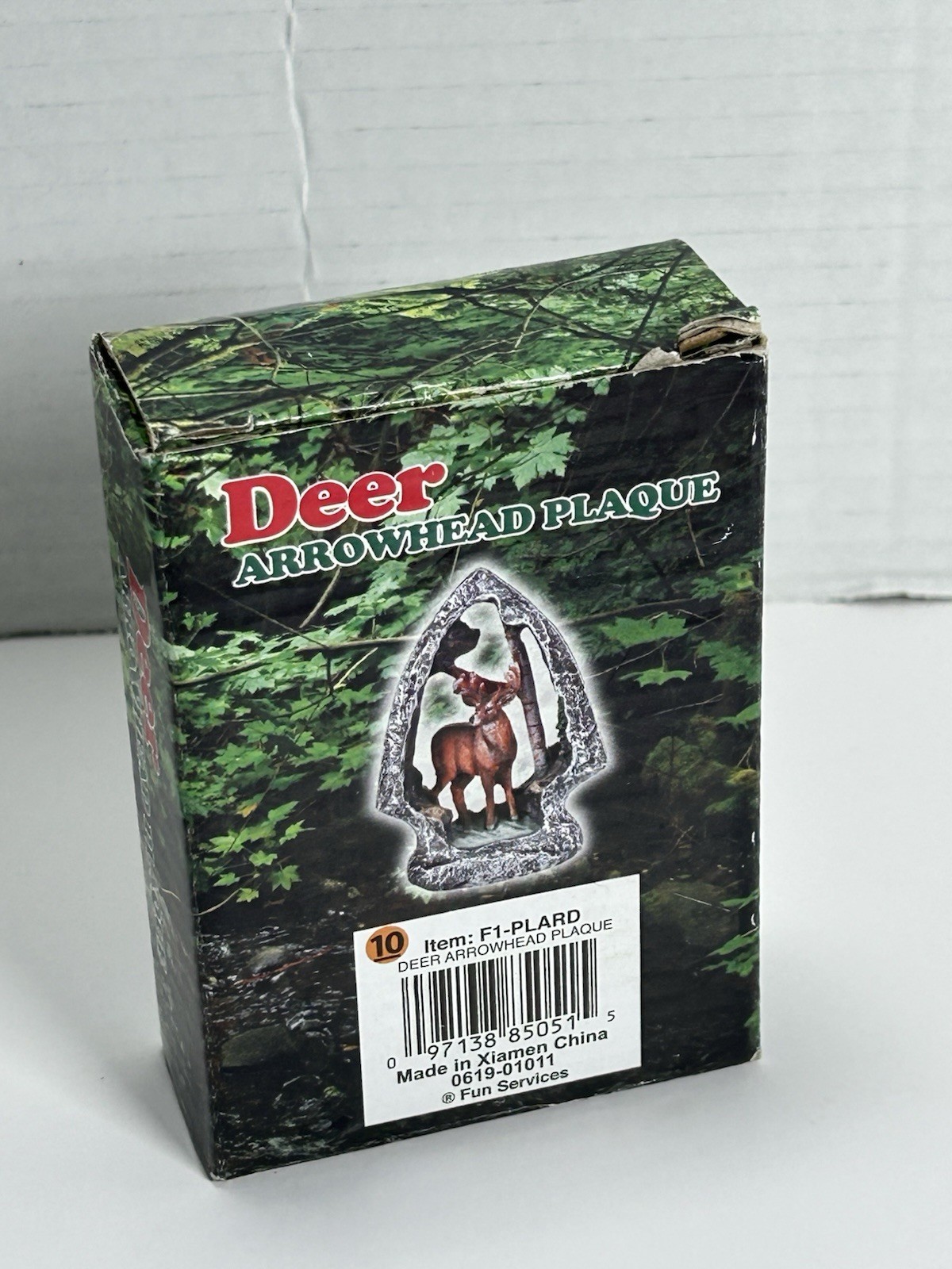 J.D. Yeatts Carved Arrowhead Buck Deer Figurine Cabin Country Decor Mini 7.25”
