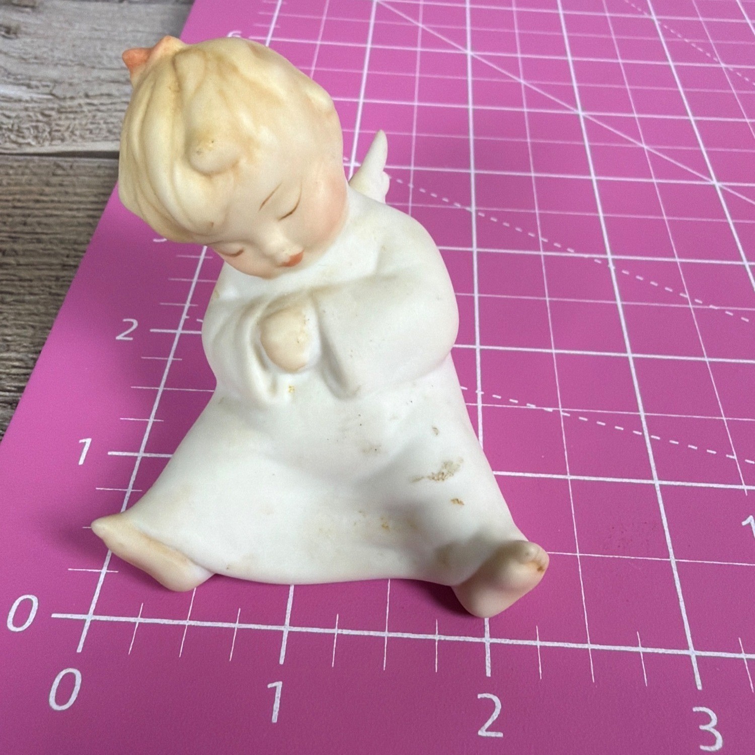 Vintage 1980s Editions In Porcelain Angel Cherub Boy Girl Pair Set Of 2 Made USA
