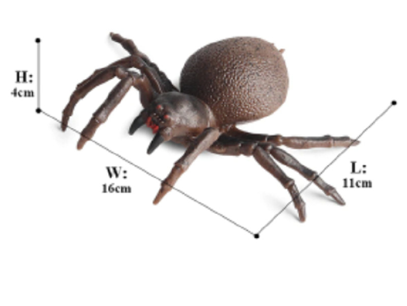 16cm Gray Spider Insects PVC Toy Wild Animal Figure Doll Kids Gift