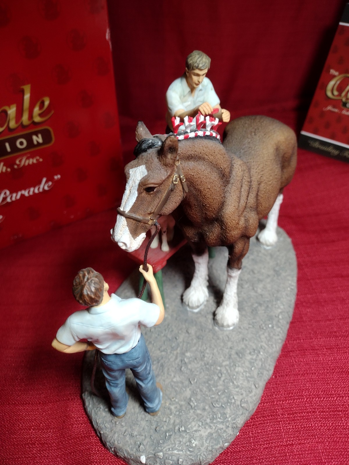 The Clydesdale Collection Anheuser-Busch, Inc. “Braiding For Parade” Figurine