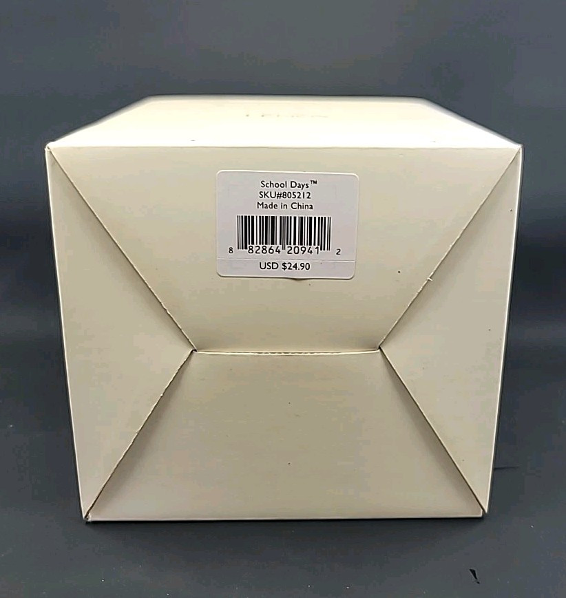 Lenox Collectible EMPTY BOX ONLY NO FIGURE School Days Snowman