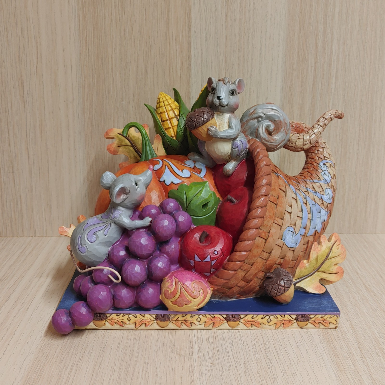 Jim Shore “A Harvest Of Blessings” Figurine Cornucopia Fall 2016 #4053855 No Box