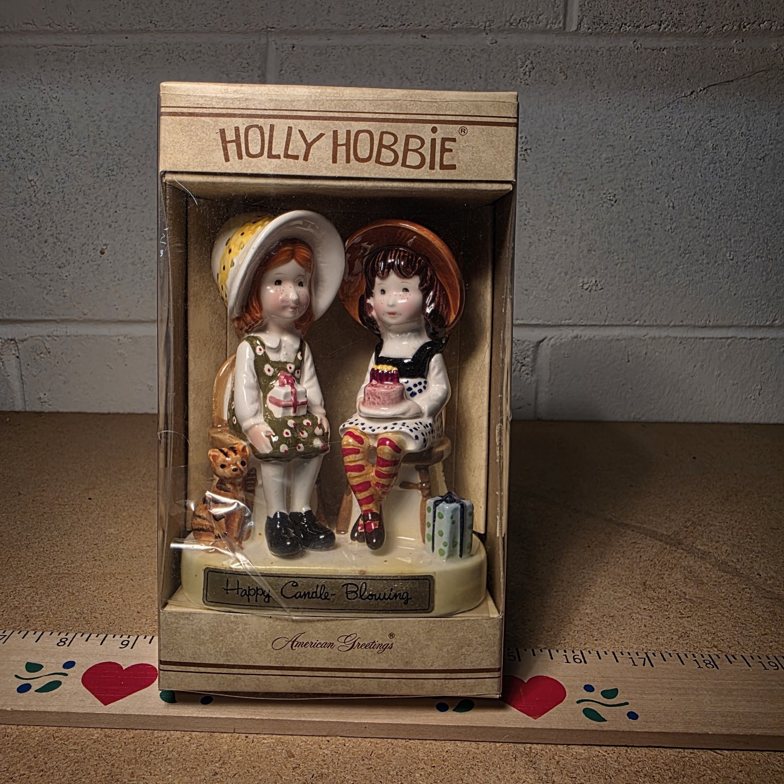 Rare Vintage American Greetings 1971 Collection Figurine: Happy Candle Blowing