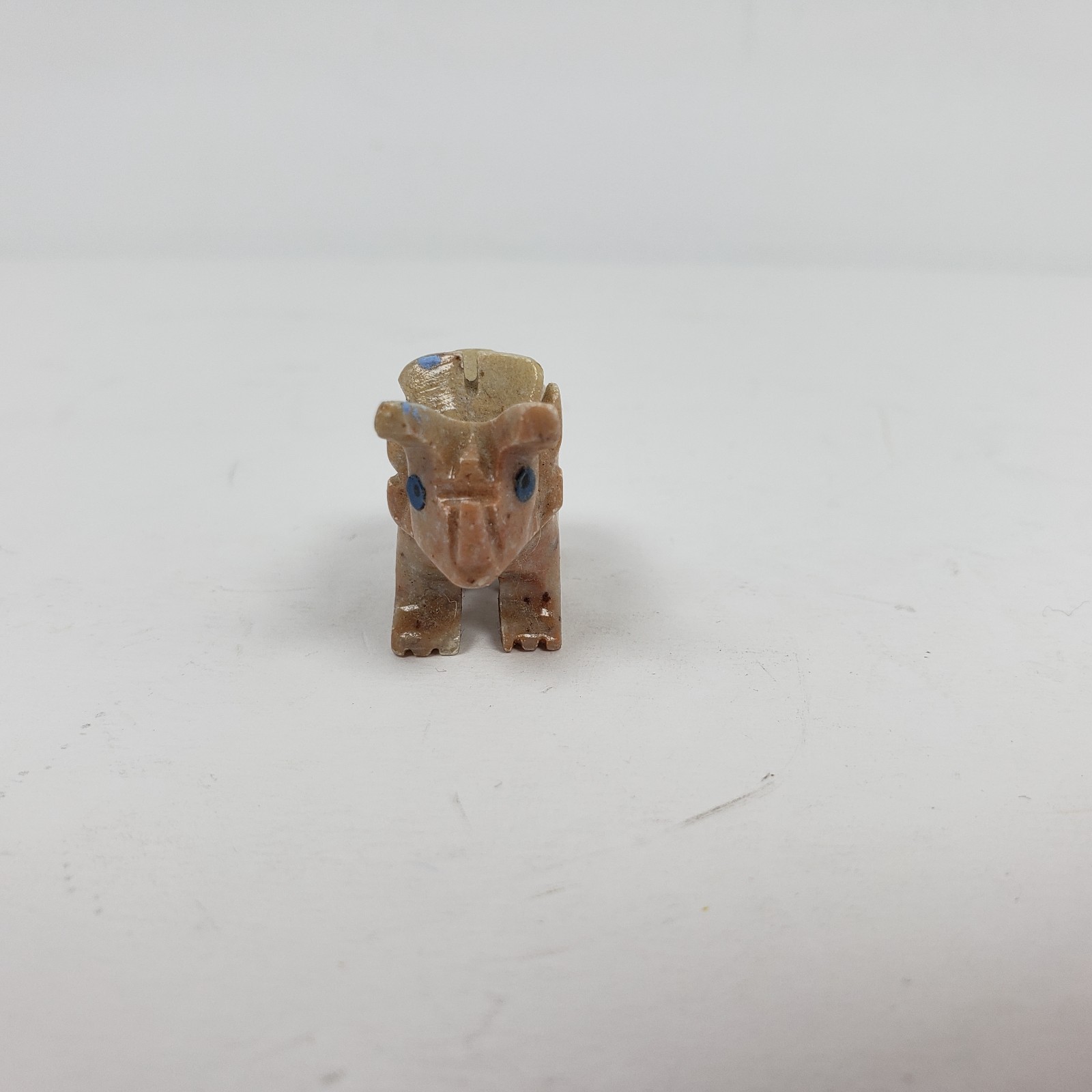 Unbranded Hand Carved Dino Dinosaur Triceratops Soapstone 1″ Figure Figurine