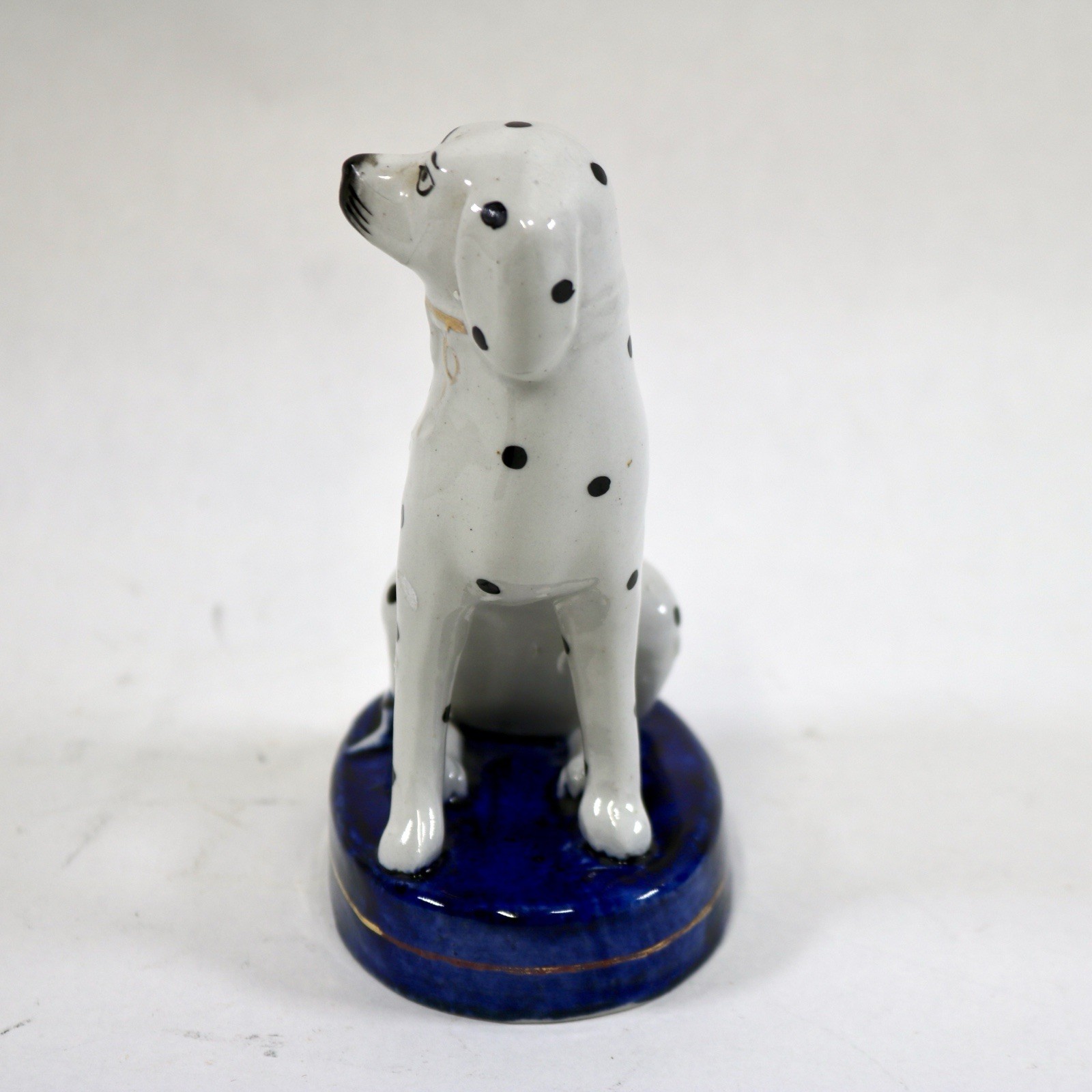 Early 20th Century William Kent Staffordshire Dalmatian Right Facing UK 4.75″ T
