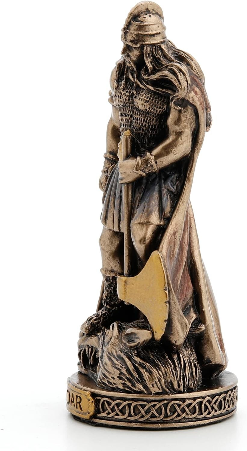 Vidar Norse God Hand Painted Polystone Finish Miniature Figurine Home Decor