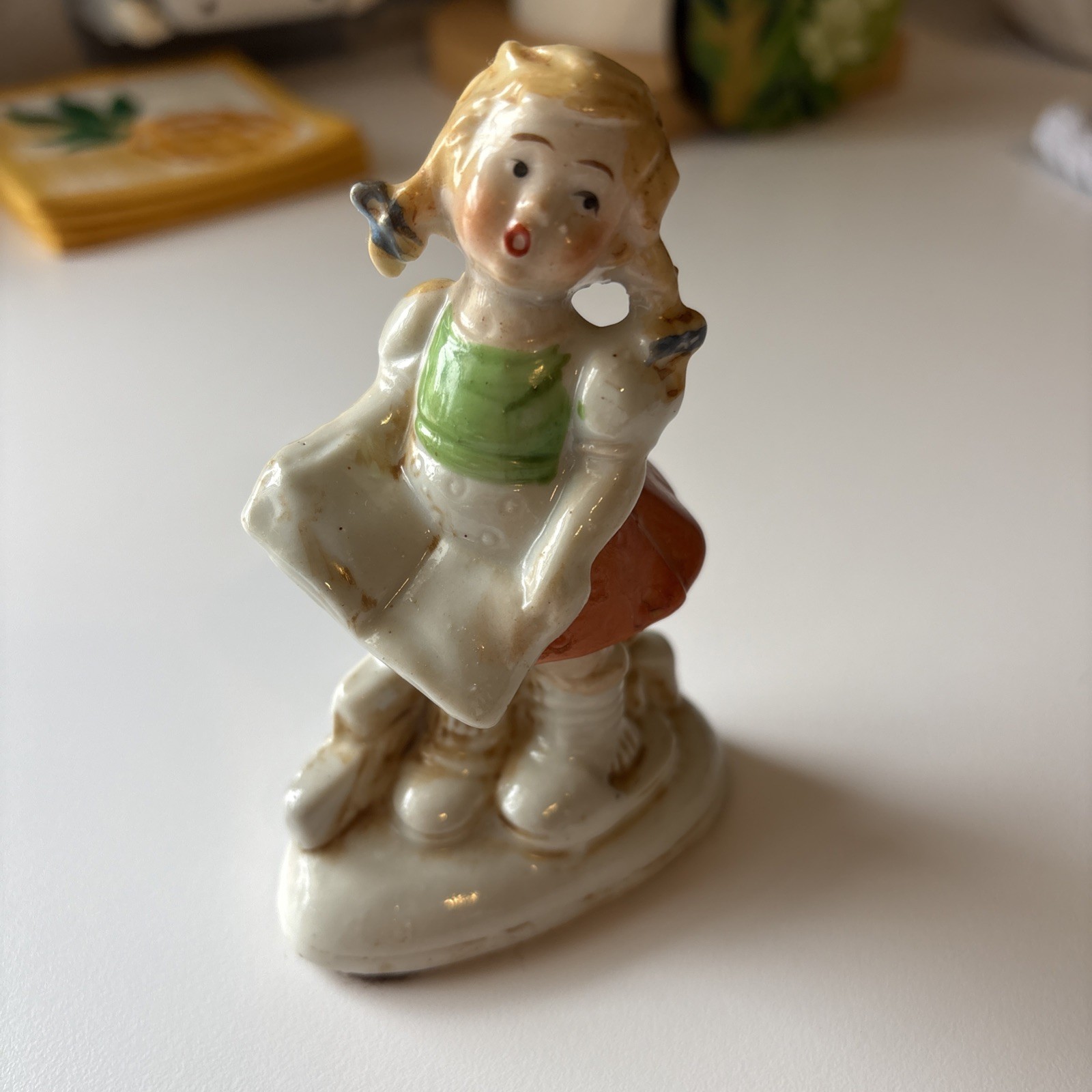 Girl Singing 1940’s Figurine Japan. Smoke Free Home