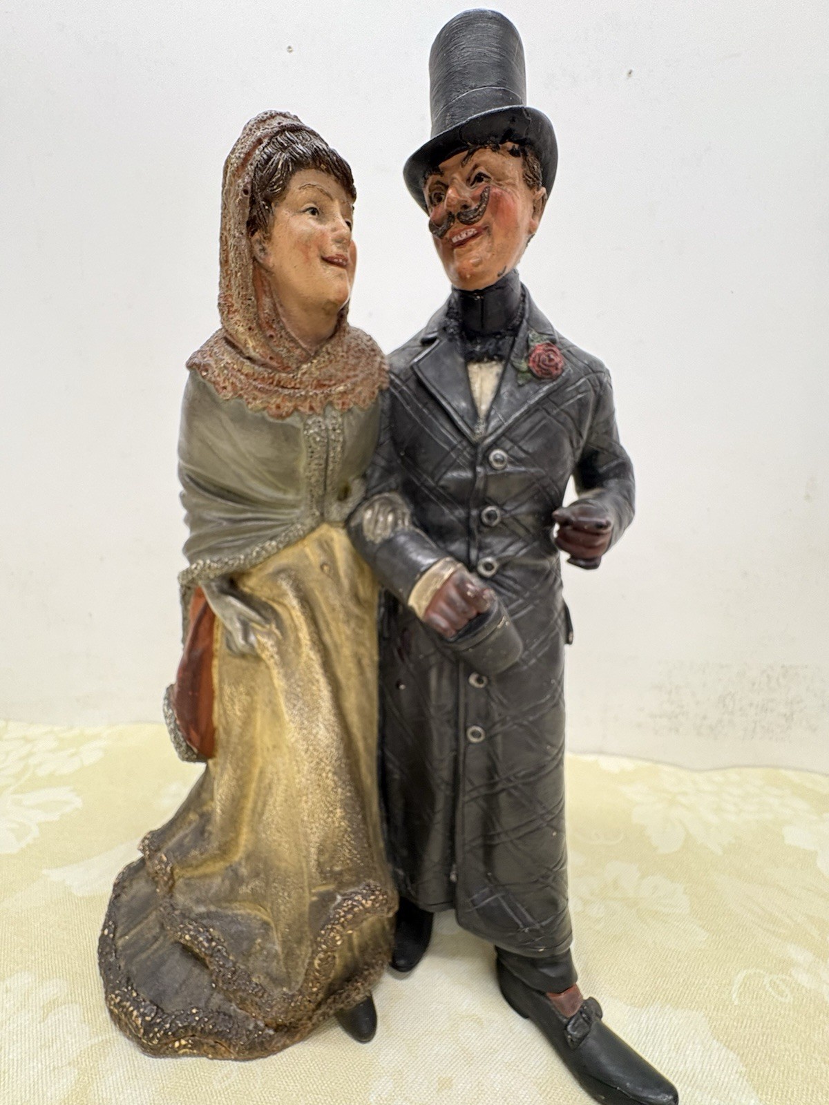 A Vintage Terra Cotta Figurine 11” Tall Maker B.B. Bernard Block 4295 & 87-494