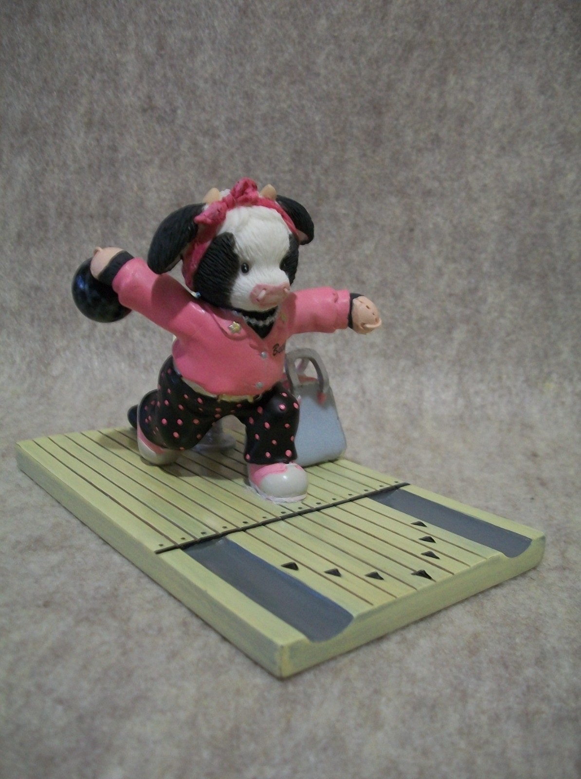 Give Me a Strike! – Bowling – Mary Moo Moo Cow Figurine