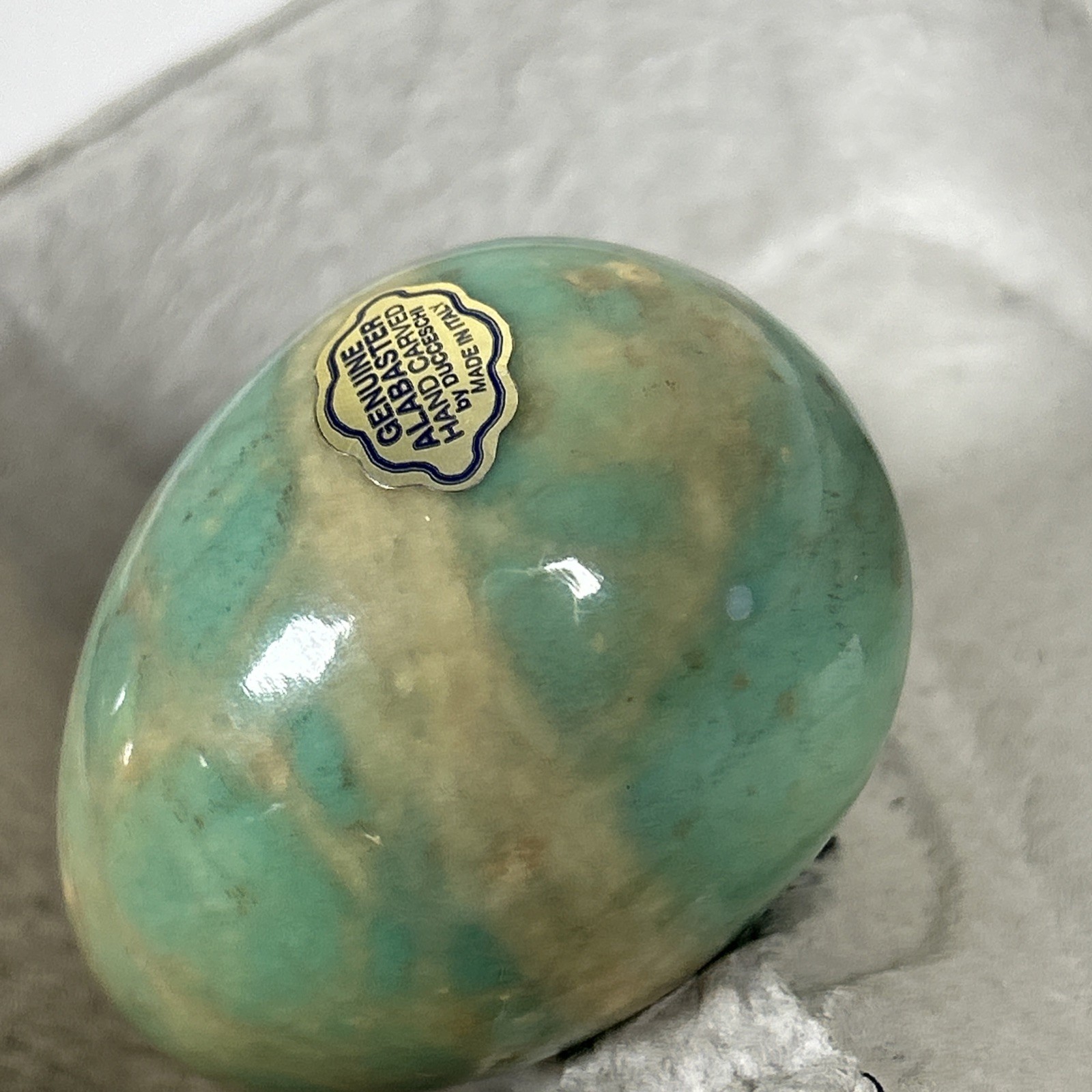 Genuine Alabaster Hand Carved Easter Eggs – by Ducceschi Lot Set 6 Made In Italy