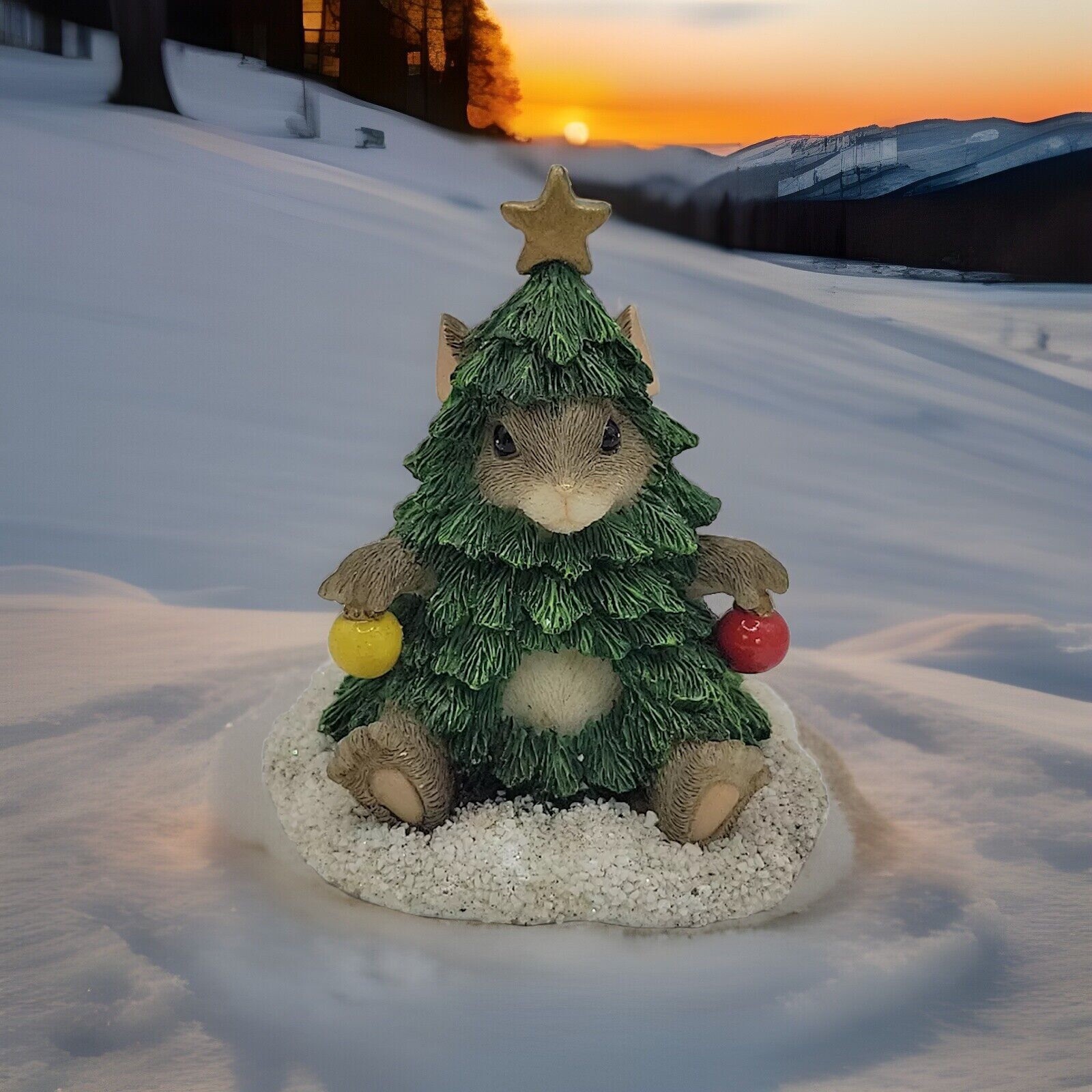 Charming Tails Mice Figurine Vintage OH MacKenzie Tree Christmas 887/213 Ct12