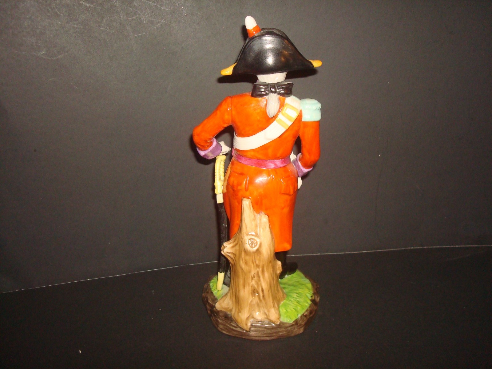 VINTAGE 1950’s BISQUE FIGURINE COLORFUL BRITISH ARMY WELLINGTON by ALFRO LONDON
