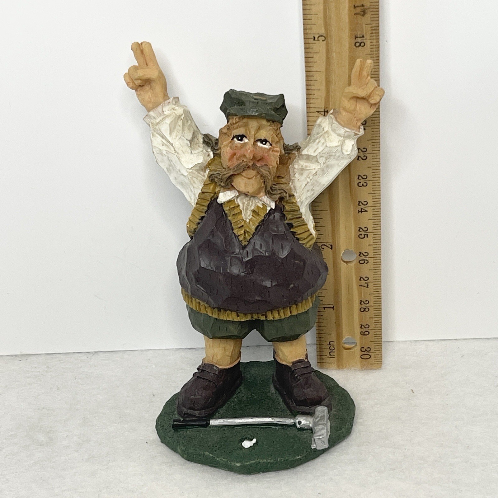 Vintage Scottish Golfer Figurine Souvenir Sports Decor Man Cave Office