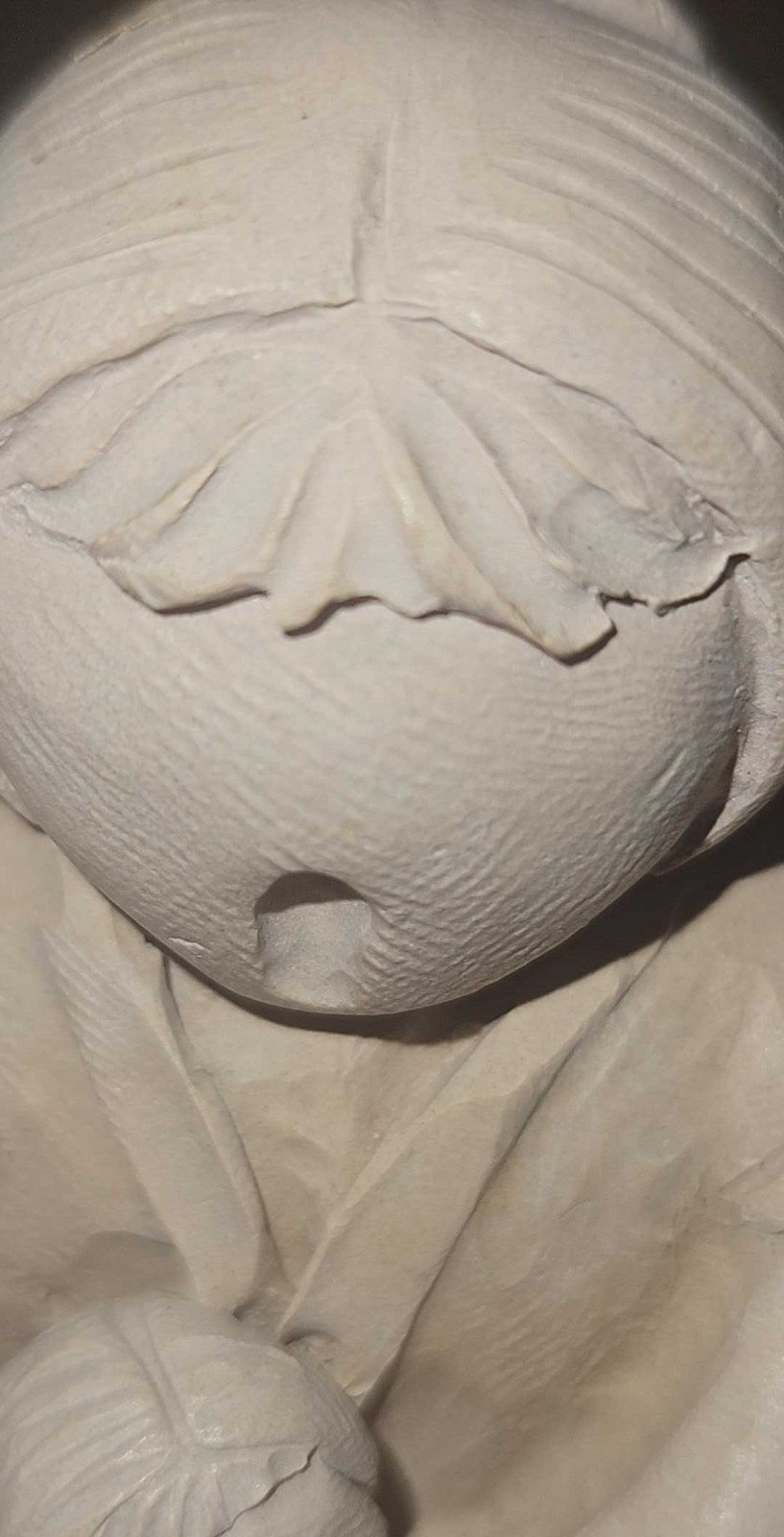 Vintage Austin Prod. Clay Sculpture Mother&Children Bright Eyes Dee Crowley
