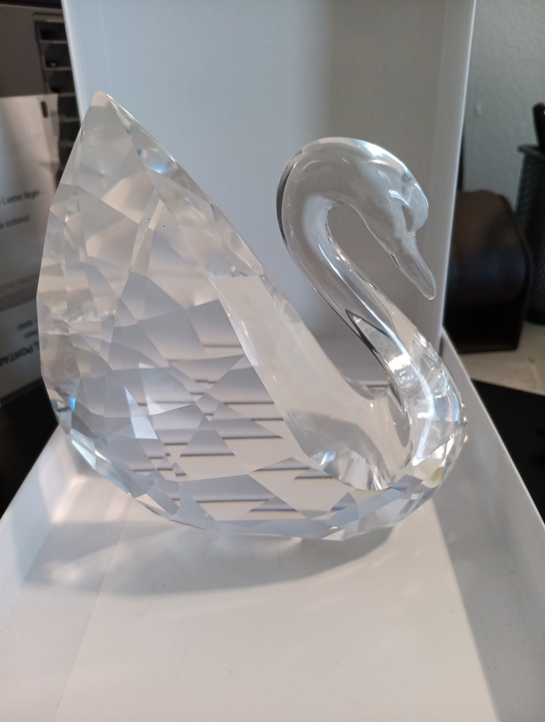 Swarovski Brilliant Sculpture Swan Large Size 5″ #5215972
