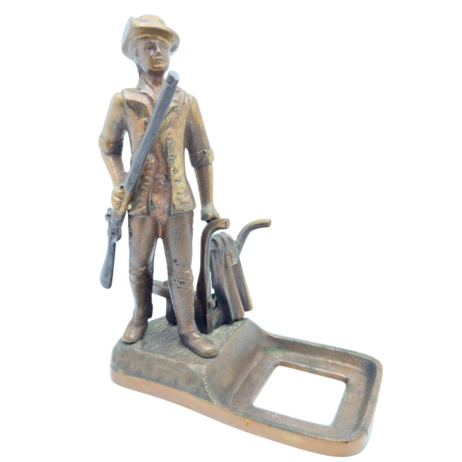 Concord Minute Man 1775 Bronze Inkwell Daniel C. French Soldier Rifle Plow Mini