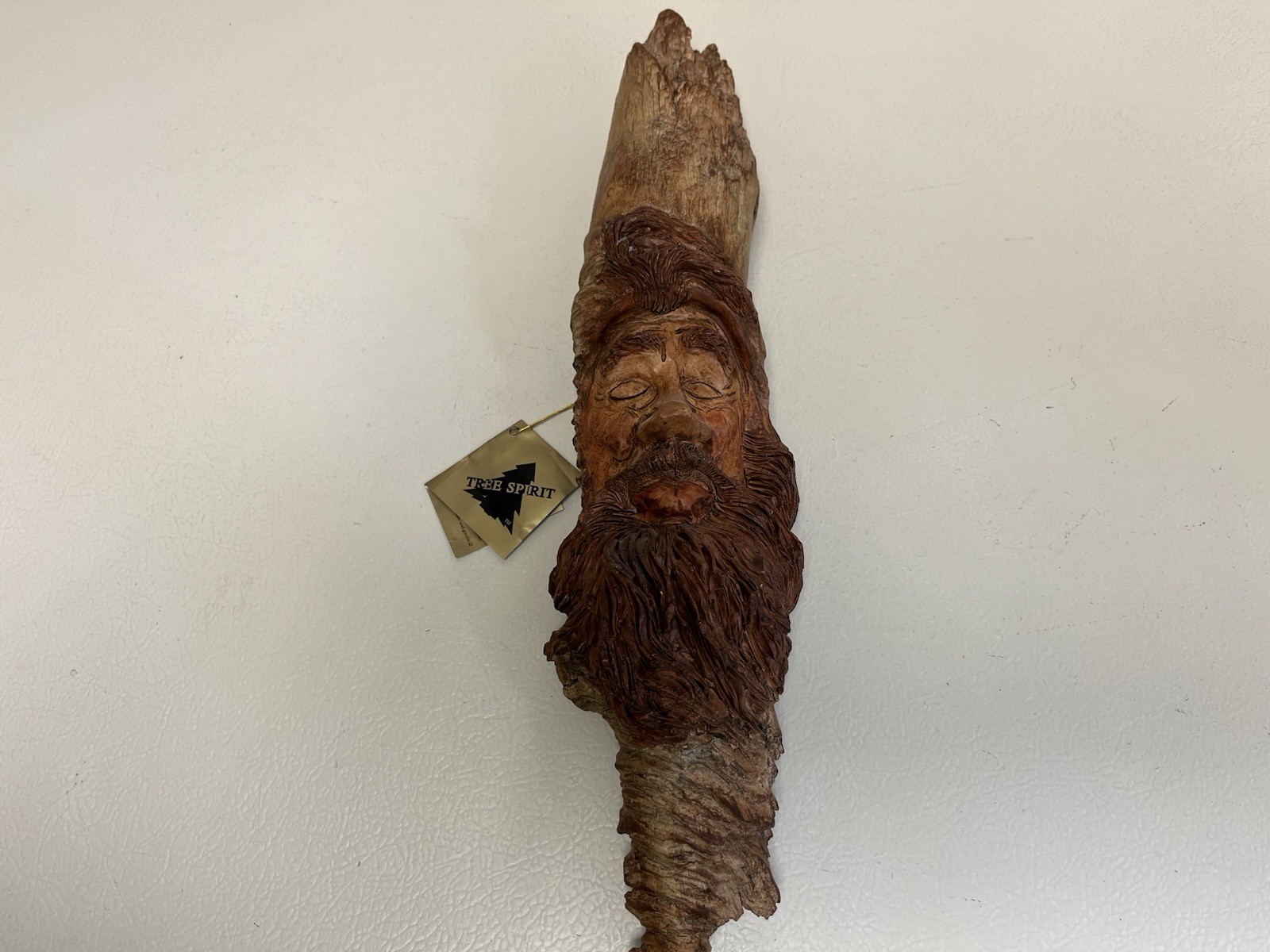 Rick Albee Tree Spirit Carving Wood Resin Old Man , 1989 5/25/25 C