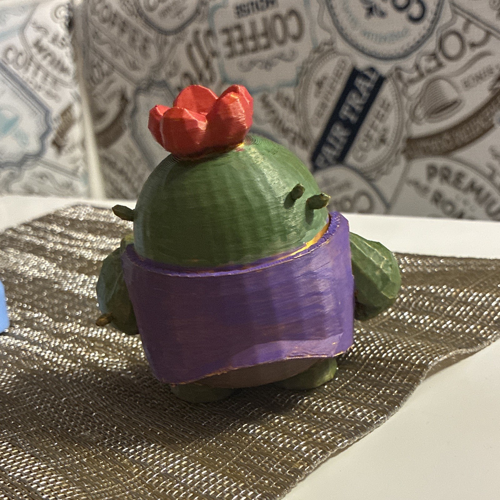 Hand-painted Spike figurine from Brawl Stars