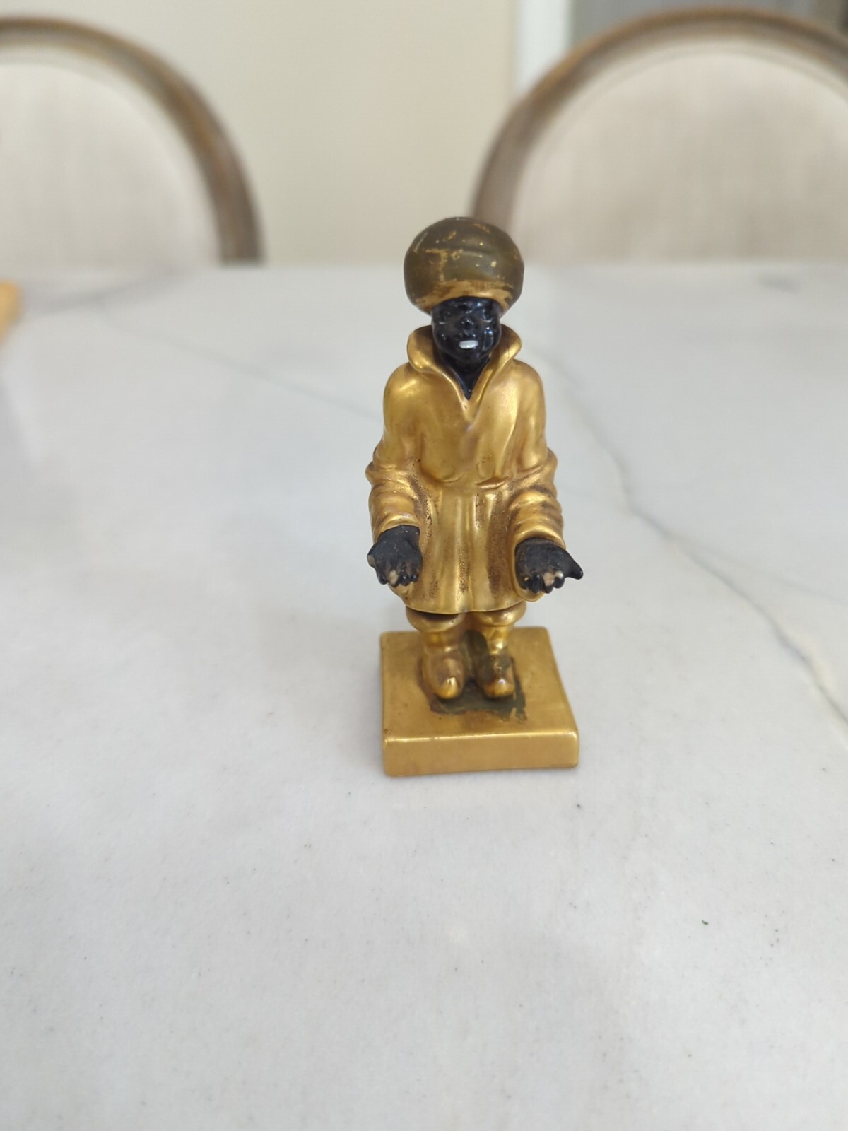 VINTAGE GLAZED ITALIAN Bonwit Teller BLACKAMOOR SCULPTURE Statue Figurine