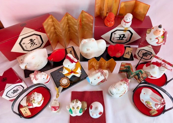 Japanese Zodiac Figurines Shofuku Junishi Lucky Charm Collection 17pcs Vintage
