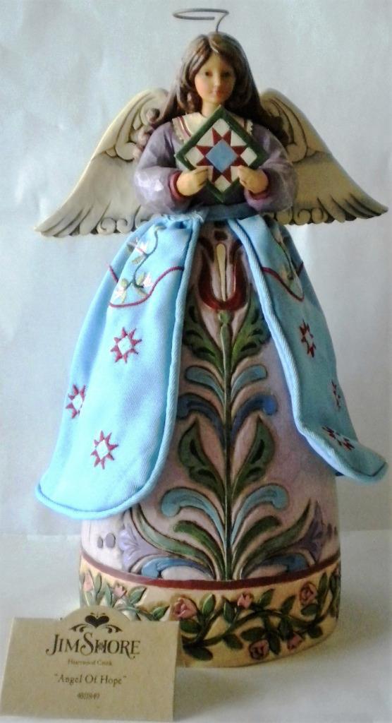 Jim Shore Angel of Hope Fabric Faith Figurine Star Quilt Pattern 2009 #4011849