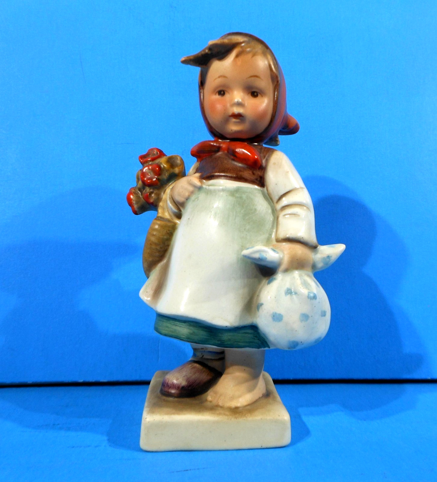 RARE VTG HUMMEL “WEARY WANDERER” TMK2 1950-1959 204 FULL BEE GOEBEL GERMANY XLNT