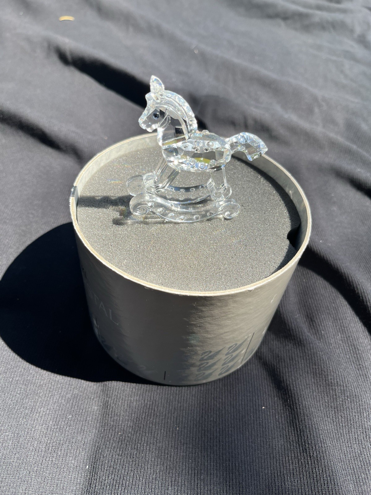 Swarovski Crystal Memories Clear Rocking Horse Figurine Boxed, Max Schreck