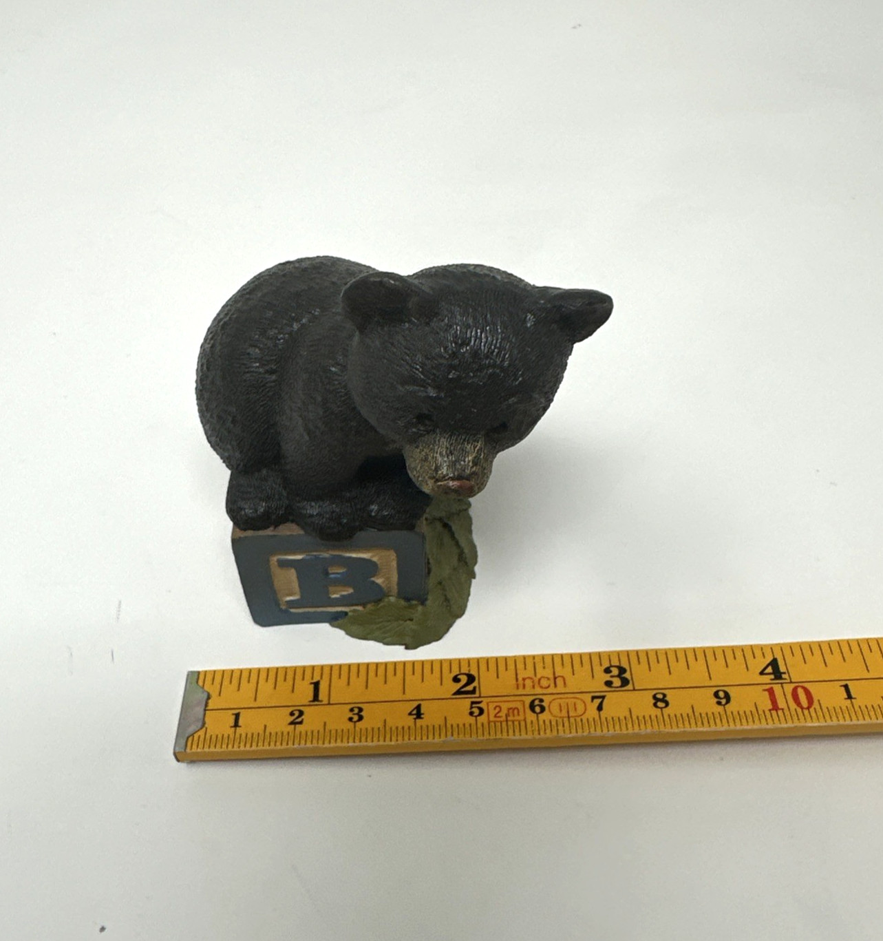 Tim Wolfe ALPHABET BLOCK B Bear Figurine Animal Cairn Studios #9070 Ed#22 1994