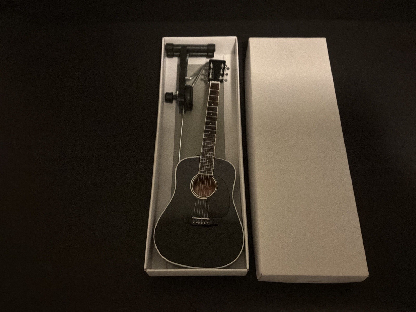 Johnny Cash Minature Black Acoustic Guitar 1:4 Scale Replica