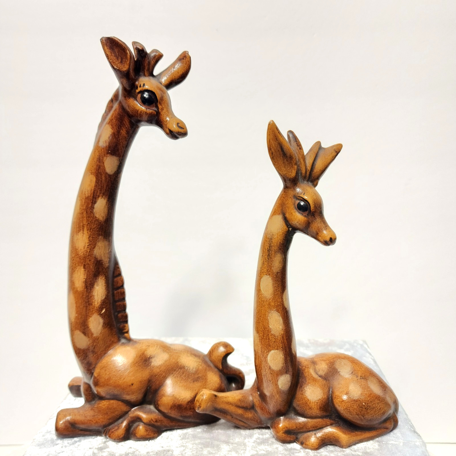 MCM Ceramic Pottery Giraffe & Impala Art Decor Statues Figurines Hand Painted