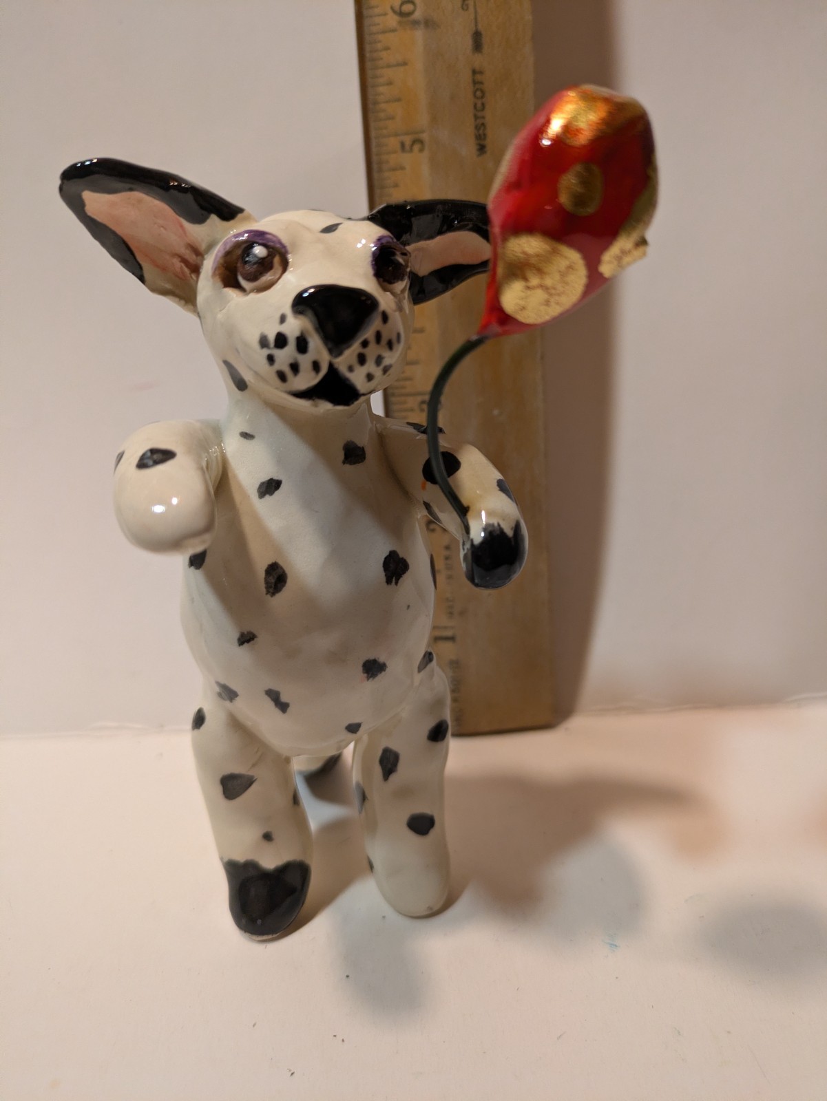 WhimsiClay Circus “Balloon Dog” Handmade by Amy Lacombe .
