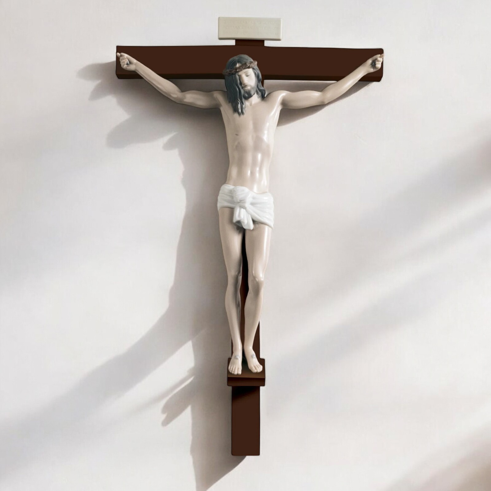 Lladro 01006912 Our Saviour Crucifix Figurine Wall Art Jesus Religious #6912
